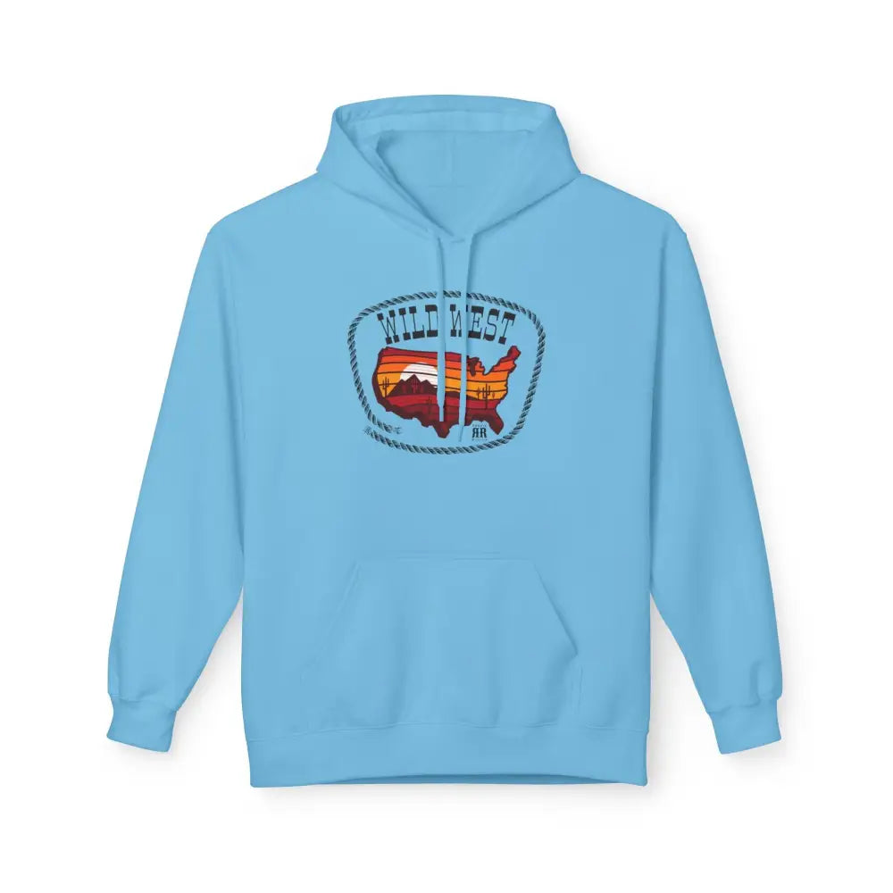 ’Sunset Trails’ Double R western Women’s Hooded Sweatshirt Sky / M Hoodie