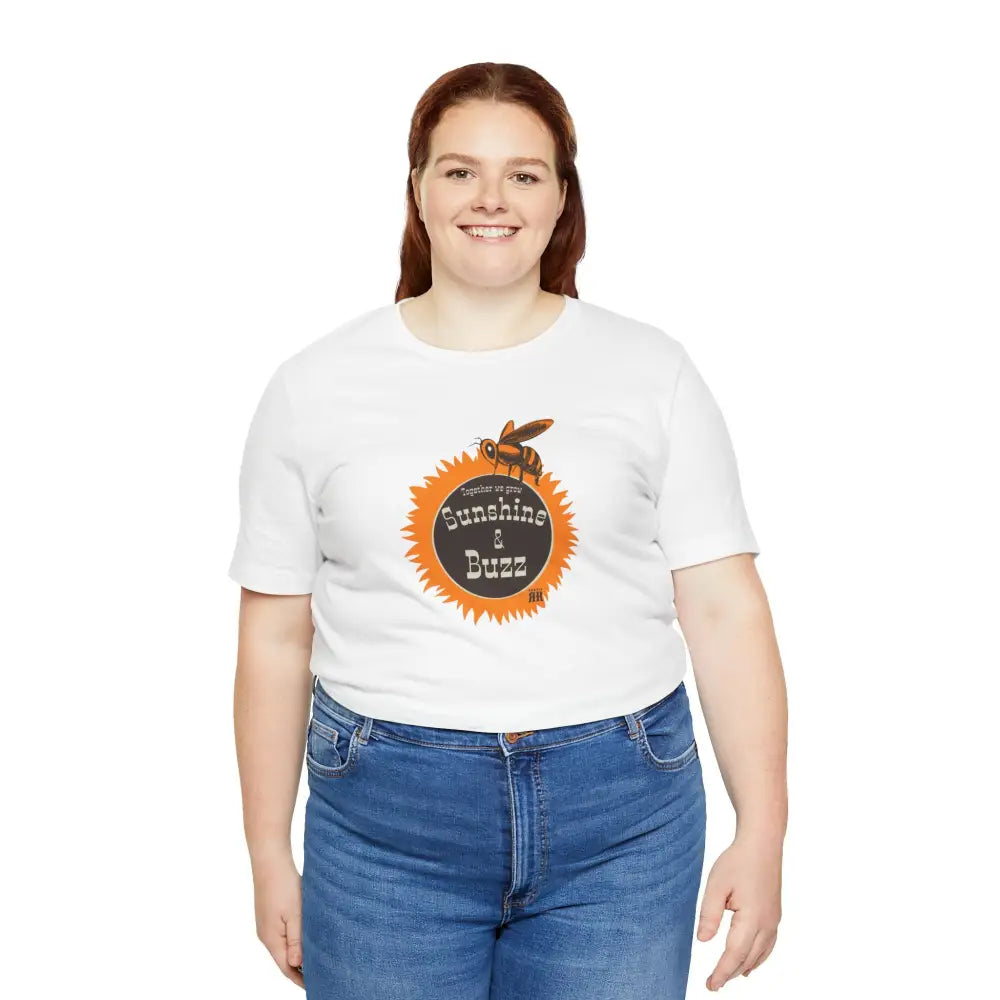 ’Sunshine and Buzz Together We Grow’ Double R Western’s ™ - Women’s Jersey T-Shirt - T-Shirt