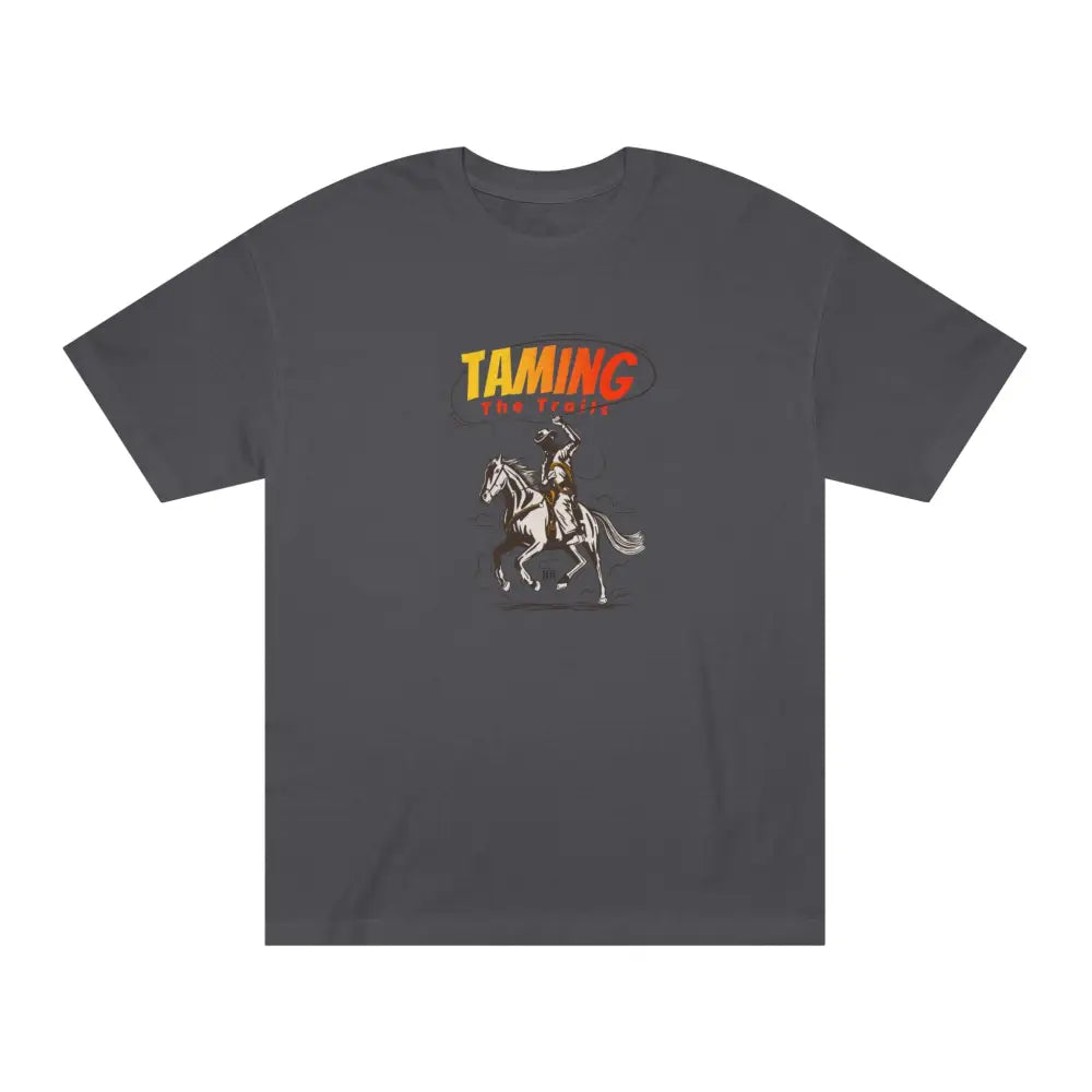 ’Taming the Trails’ - Double R Western’s™ - Classic Tee - Charcoal / S - T-Shirt