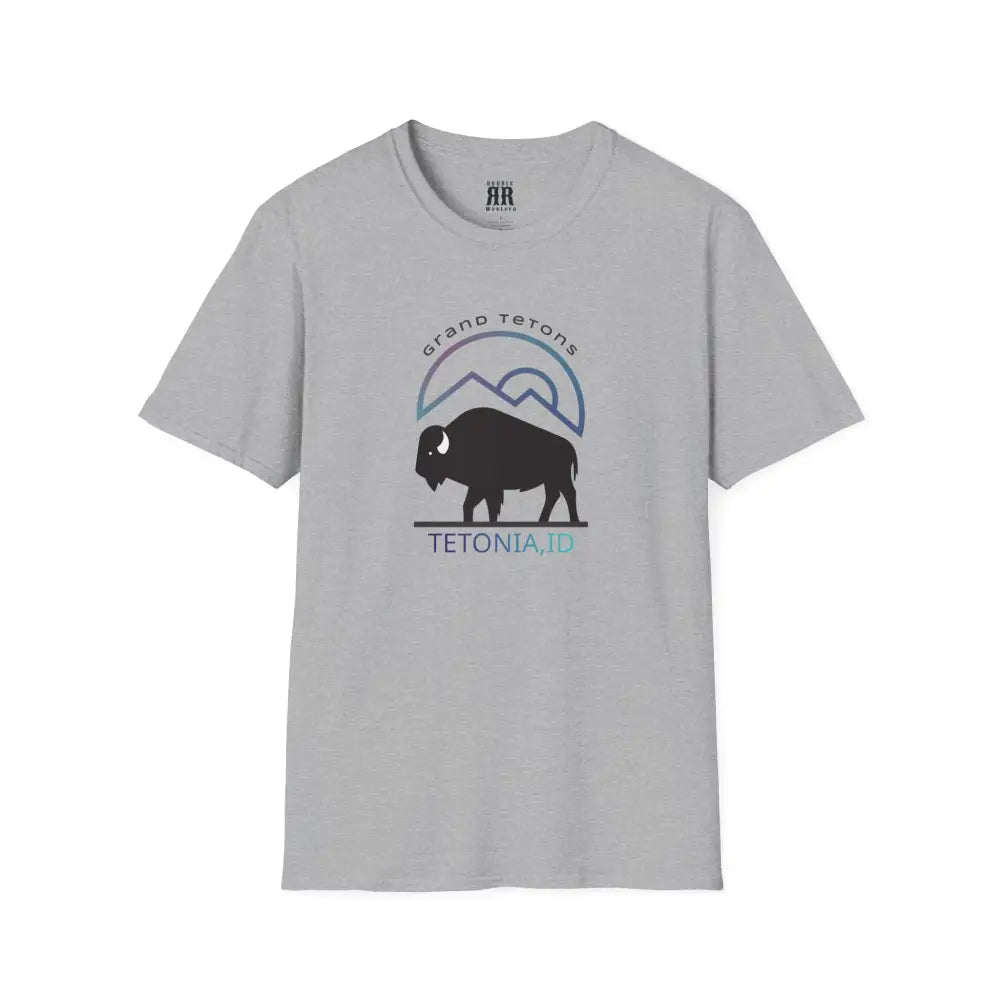 ’Teton Free’ Double R Western’s™ Softstyle T Shirt XS / Sport Grey T Shirt