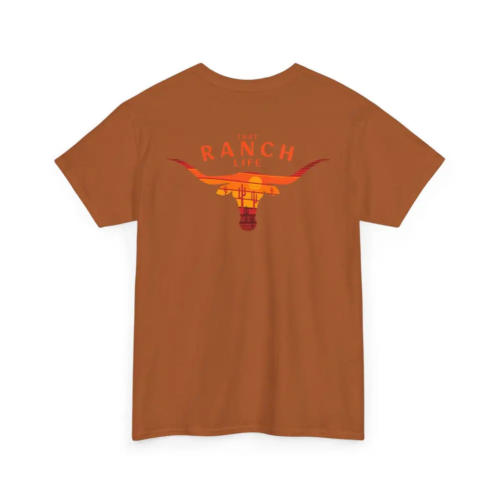 ’That Ranch Life’ Double R Western’s ™ Heavy Cotton Tee Back Graphic Design T Shirt