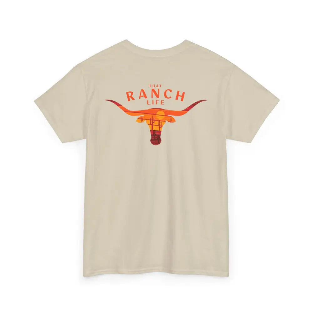 ’That Ranch Life’ Double R Western’s ™ Heavy Cotton Tee Back Graphic Design T Shirt