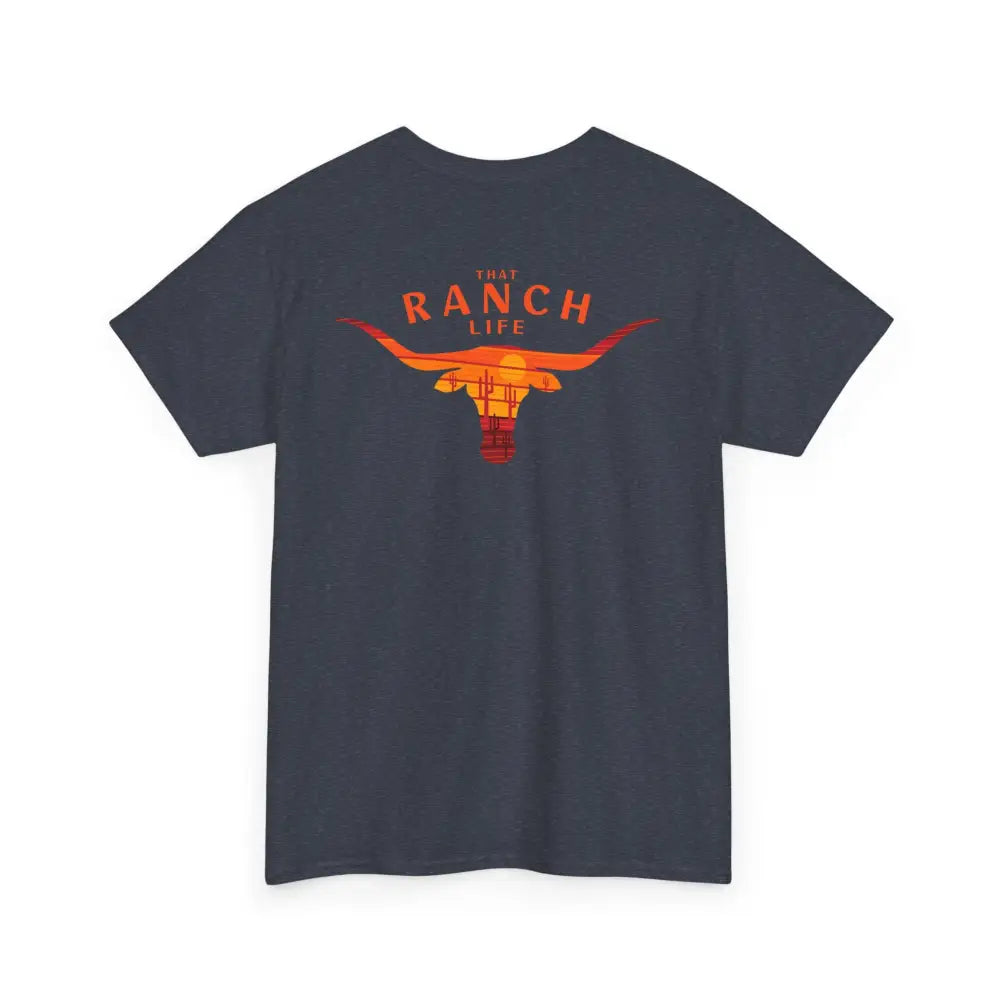 ’That Ranch Life’ Double R Western’s ™ Heavy Cotton Tee Back Graphic Design T Shirt