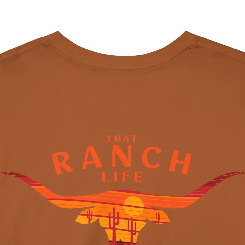 ’That Ranch Life’ Double R Western’s ™ Heavy Cotton Tee Back Graphic Design T Shirt