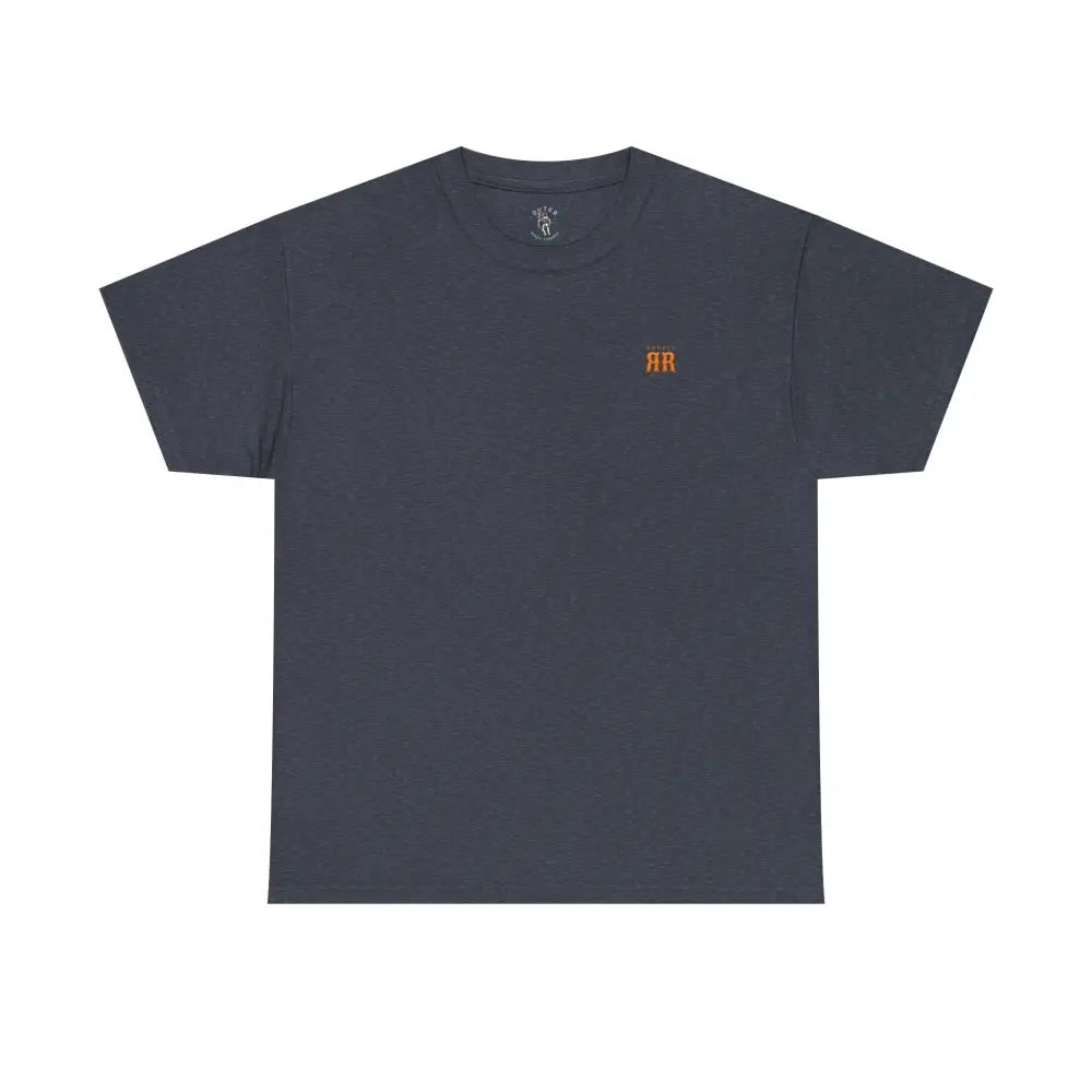 ’That Ranch Life’ Double R Western’s ™ Heavy Cotton Tee Back Graphic Design Heather Navy / S T Shirt
