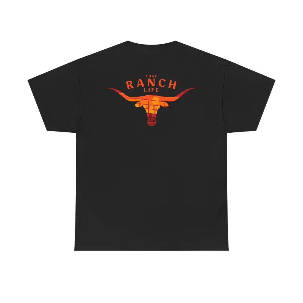 ’That Ranch Life’ Double R Western’s ™ Heavy Cotton Tee Back Graphic Design T Shirt