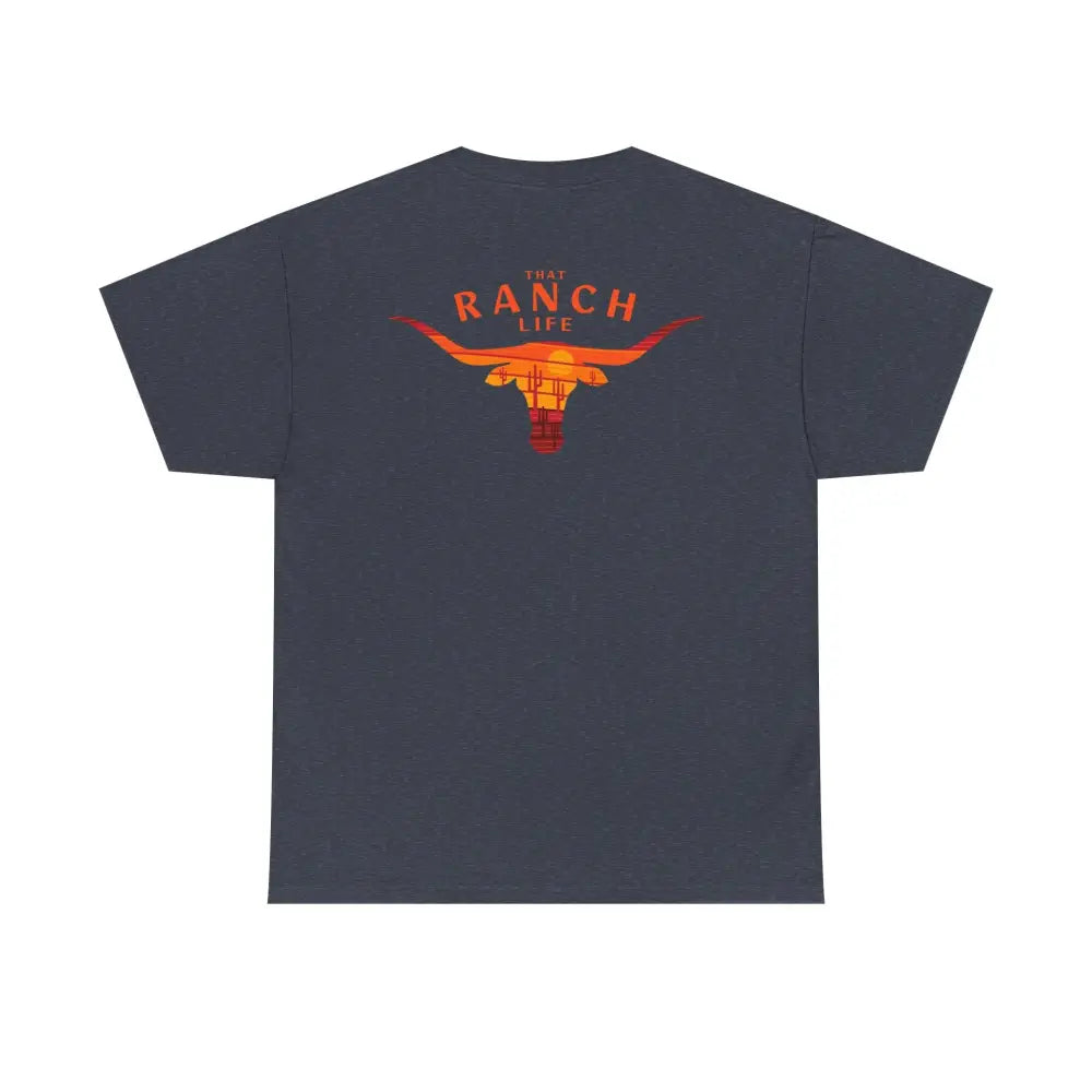 ’That Ranch Life’ Double R Western’s ™ Heavy Cotton Tee Back Graphic Design T Shirt