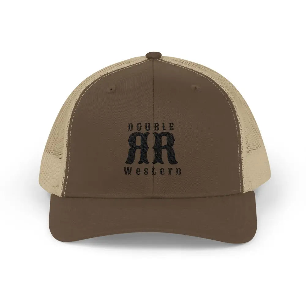 ’Timeless Icon’ - Double R Western’s ™ Iconic - Snapback Trucker Cap - Brown / Khaki / One size - Hats