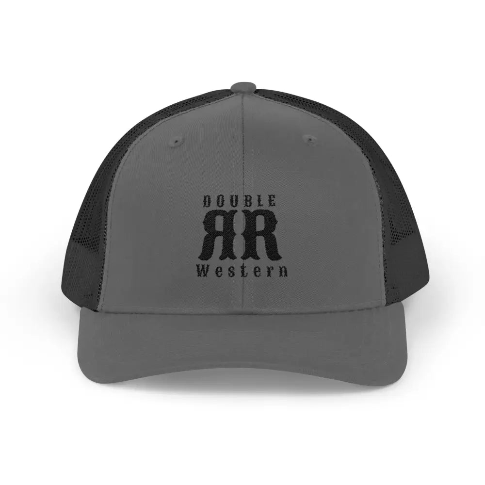 ’Timeless Icon’ - Double R Western’s ™ Iconic - Snapback Trucker Cap - Charcoal / Black / One size - Hats
