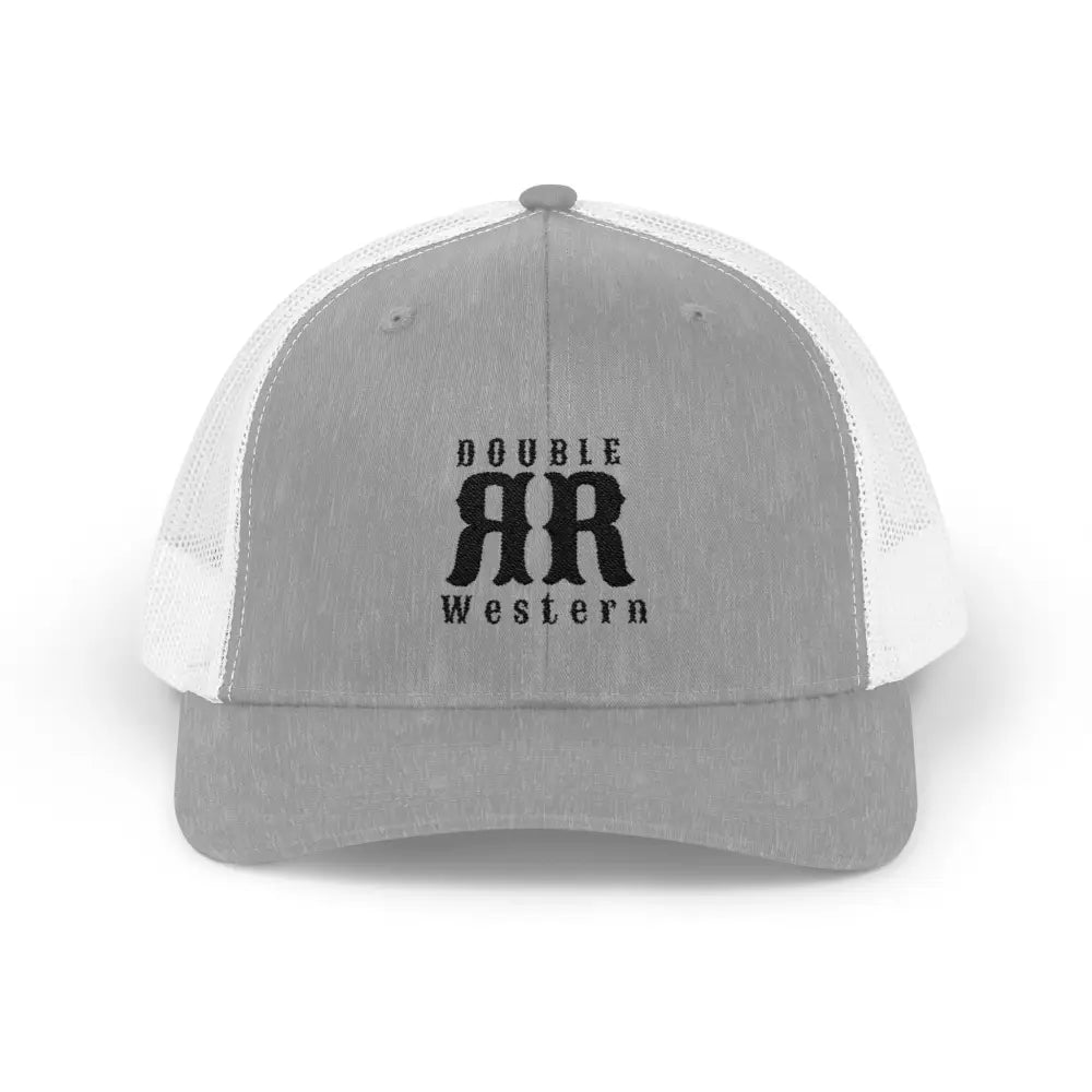 ’Timeless Icon’ - Double R Western’s ™ Iconic - Snapback Trucker Cap - Heather Grey / White / One size - Hats