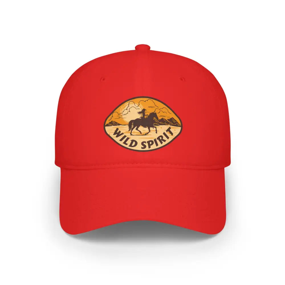 ’Wild Spirit’ Double R Western’s - Low Profile Baseball Cap - Red / One size - Hats