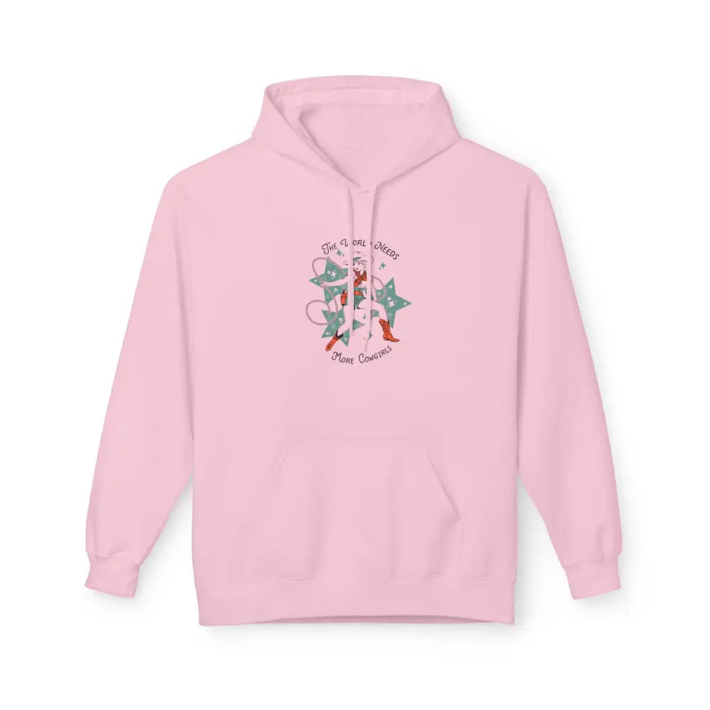 The World Needs More Cowgirls’ Women’s Sweatshirt Women’s NUBLEND Hooded Sweatshirt Light Pink / S Hoodie