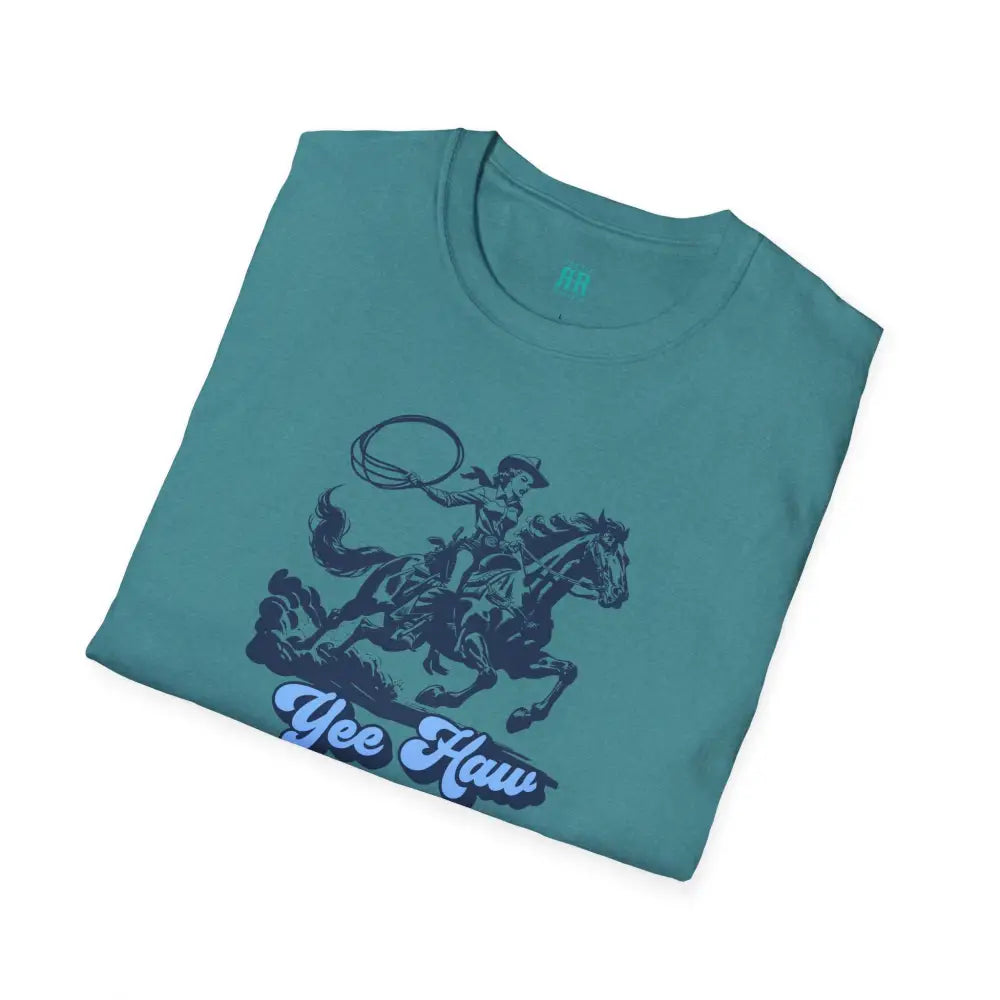 Yee Haw Cowgirl Tee Unisex Softstyle Tee T Shirt