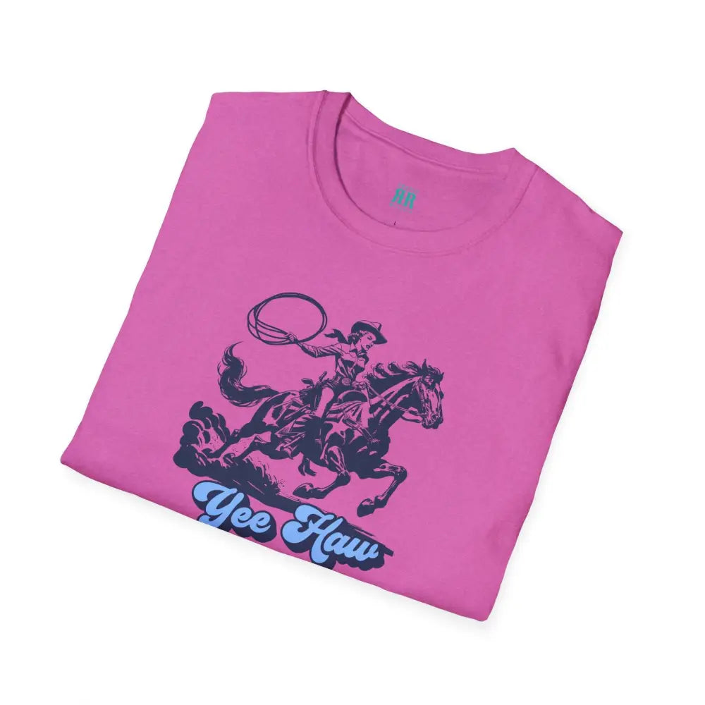 Yee Haw Cowgirl Tee Unisex Softstyle Tee T Shirt