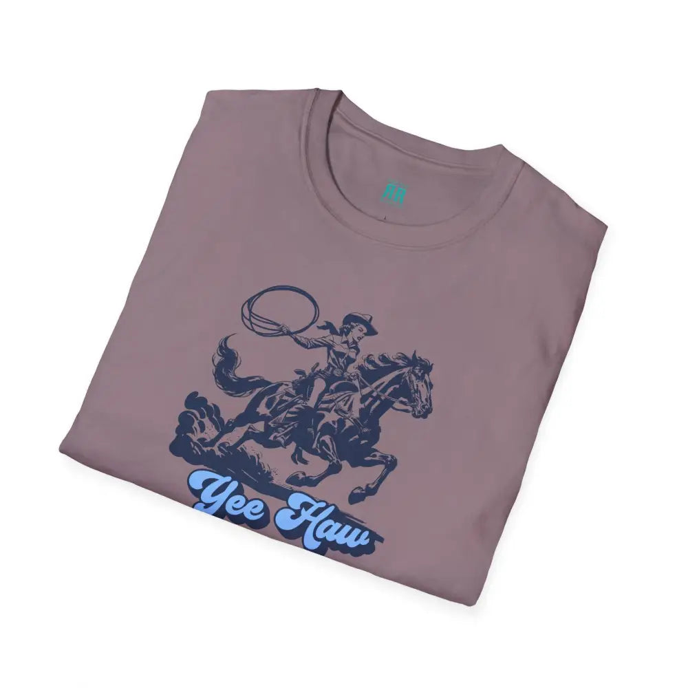 Yee Haw Cowgirl Tee Unisex Softstyle Tee T Shirt