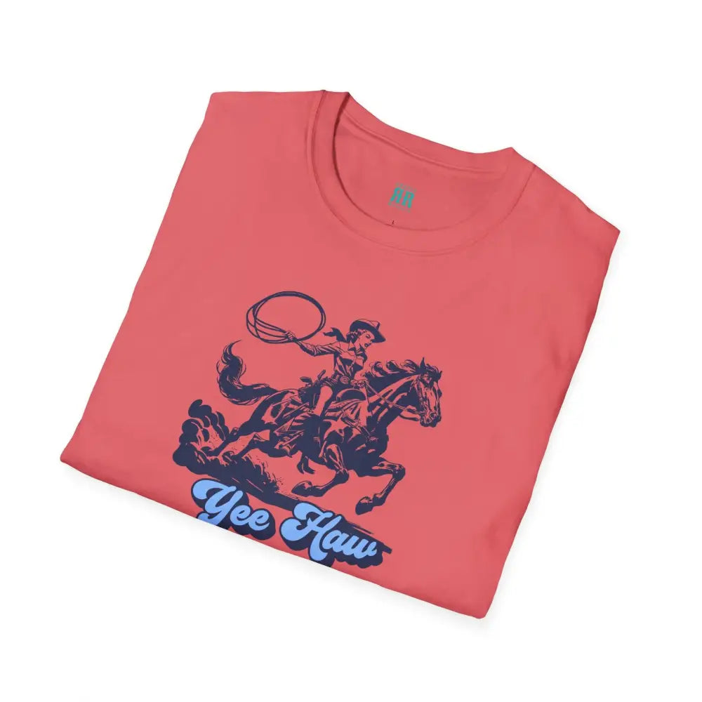 Yee Haw Cowgirl Tee Unisex Softstyle Tee T Shirt