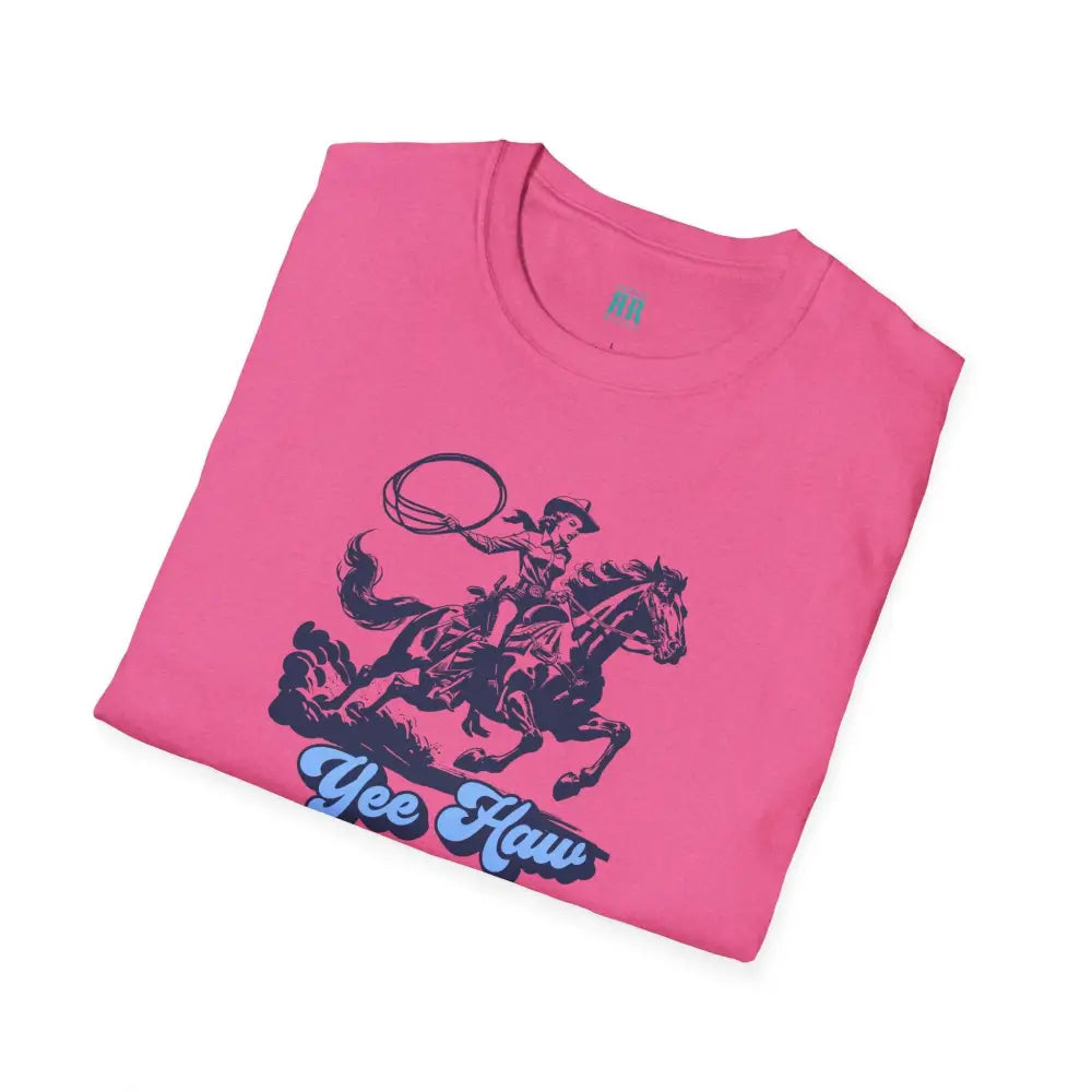 Yee Haw Cowgirl Tee Unisex Softstyle Tee T Shirt