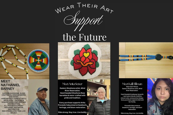 Native beadwork artists profiles and beadwork examples with heading wear their art support the future
