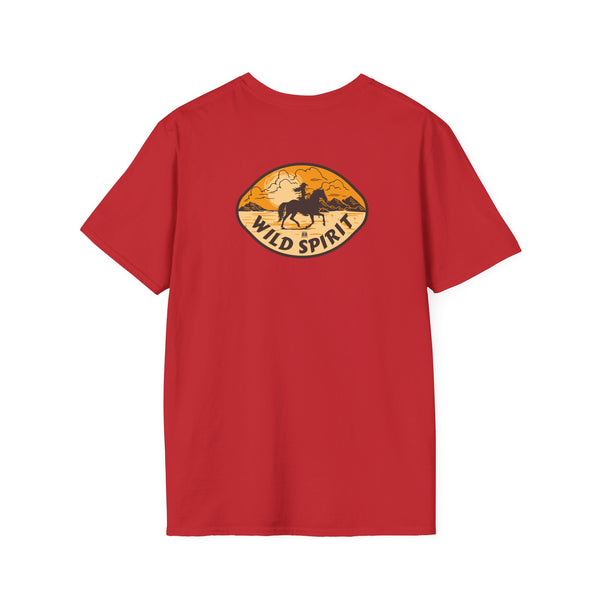Wild Spirit Western Wear Women’s T-Shirt (Back Graphic)
