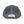Gray mesh trucker hat with curved brim and dark adjustable strap