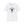 White crew-neck T-shirt with front bull graphic inside a triangle logo