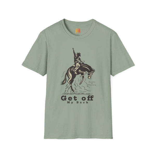 Get Off My Back Bronco Rodeo T-Shirts | Double R