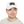 White dad hat on model, centered rectangle leather logo patch