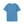 Blue crew-neck T-shirt, plain front with no visible graphic