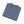 Folded men’s slate-blue T-shirt with small collar logo print and crew neckline