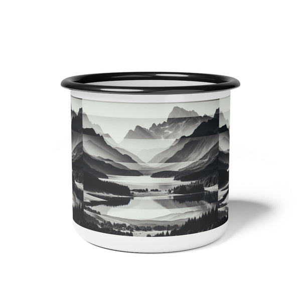 "Embrace the Wilderness" -  Double R Western abstract Enamel Camp Cup