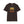 Dark brown crew-neck T-shirt with buffalo graphic and vintage-style lettering