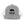 Heather grey western trucker hat with white mesh sides, Buffalo Strong logo