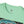 Mint green T-shirt crew neck with small chest logo and ribbed collar
