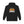 Black western hoodie with front chest graphic logo and kangaroo pocket