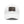 White dad hat with rectangle leather logo patch, gray patch background
