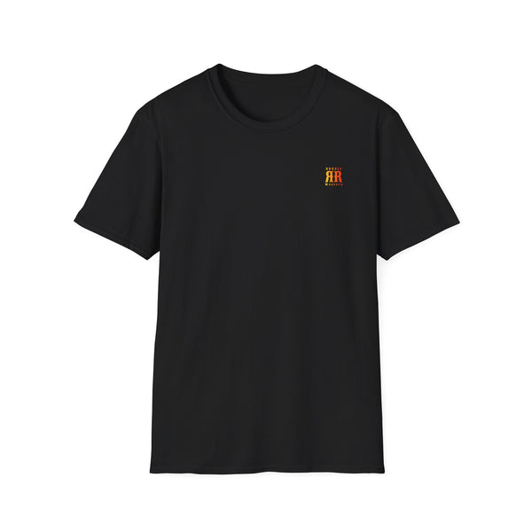 Black western graphic T-shirt with small chest “AR” logo