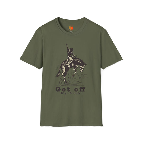 Get Off My Back Bronco Rodeo T-Shirts | Double R