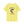 Yellow crew-neck graphic T-shirt with back skull hat and “I Ride Faster” text