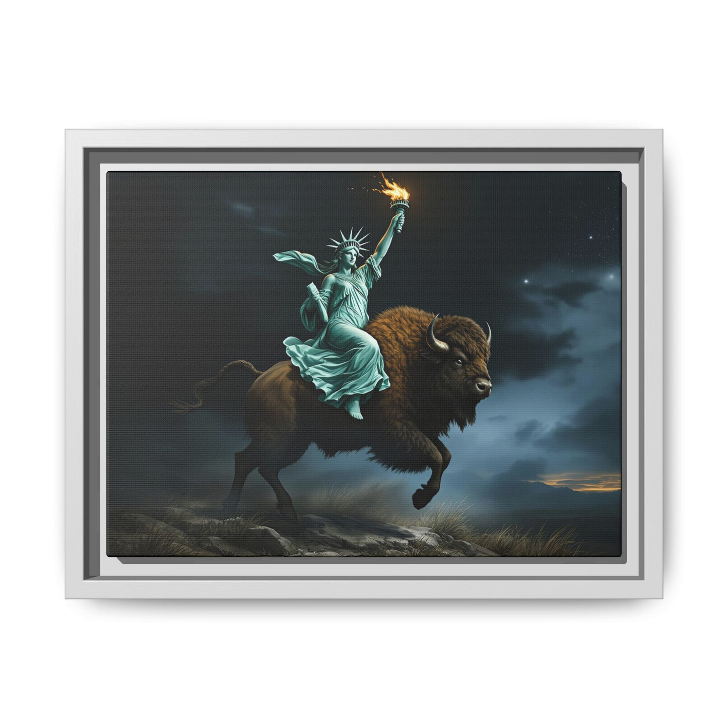 Lady Liberty “Liberty, Unbridled” – Limited Edition Gallery Art Wrap – Only 198/200 Available