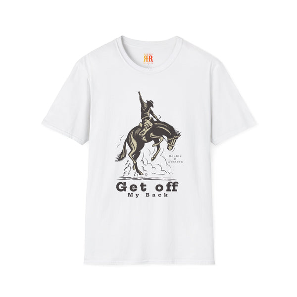 Get Off My Back Bronco Rodeo T-Shirts | Double R