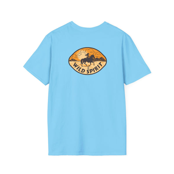 Wild Spirit Western Wear Women’s T-Shirt (Back Graphic)