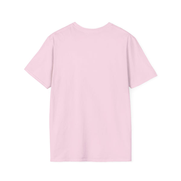 Women's western graphic T-shirt in light pink, crew neck short sleeves