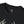 Black cotton T-shirt with small chest graphic near crew neckline