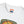 White crewneck T-shirt neckline with small logo patch label