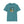Teal T-shirt with outdoor graphic print across the chest