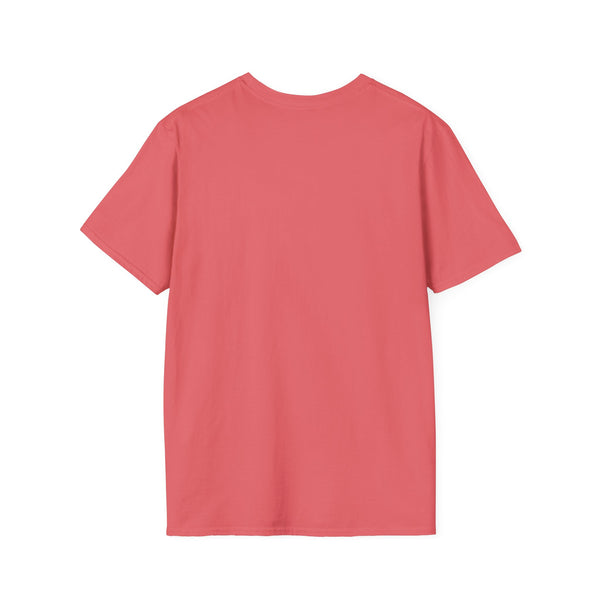 Coral pink western t-shirt, plain front with crew neck