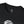 Black crewneck T-shirt neckline with small Outer Space Cowboy logo