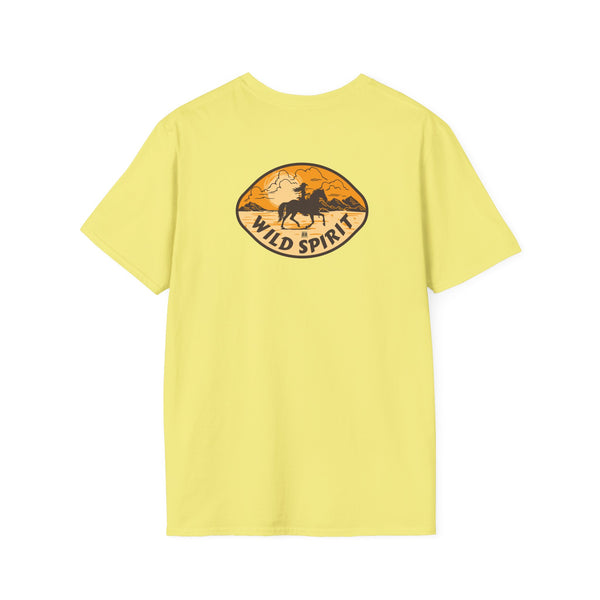 Wild Spirit Western Wear Women’s T-Shirt (Back Graphic)