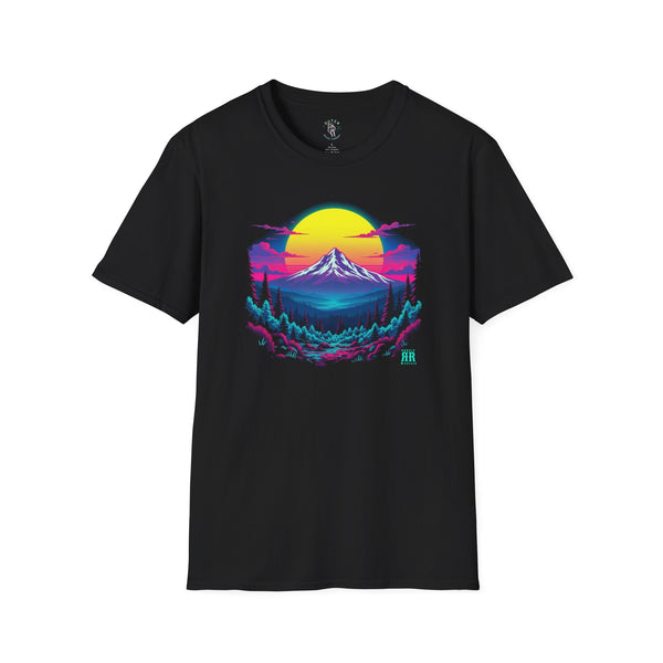 Mt. Hood Neon Skyline Western Graphic Tee