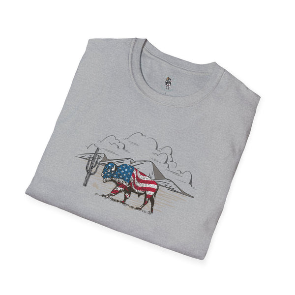 "Bison Americana" -  western wear T-Shirt -Limited 203 Left